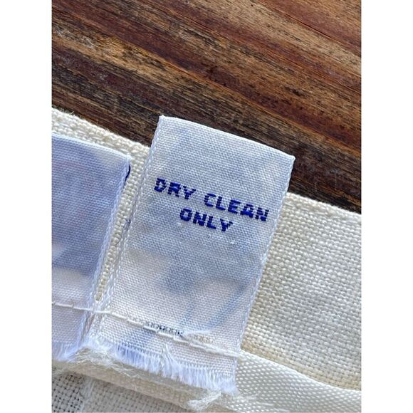 SK1 VTG J.G. Hook Pleated Linen Maxi Skirt White Size 14‎ - Picture 7 of 9